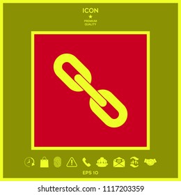 Link chain symbol icon