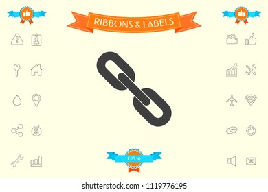 Link chain symbol icon