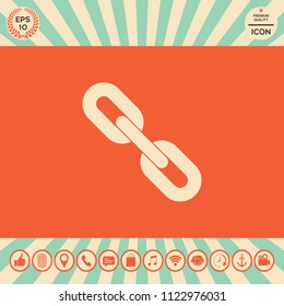 Link chain symbol icon