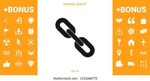 Link chain symbol icon