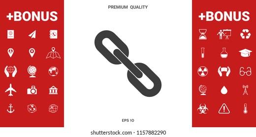 Link chain symbol icon