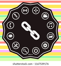 Link chain symbol icon