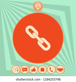 Link chain symbol icon