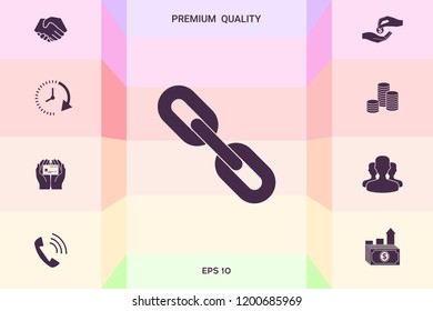 Link chain symbol icon