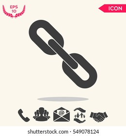 Link chain symbol icon