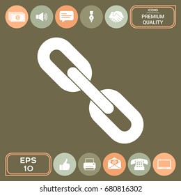 Link chain symbol icon