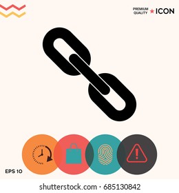 Link chain symbol icon