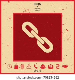 Link chain symbol icon