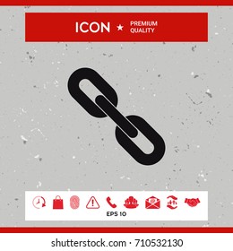 Link chain symbol icon