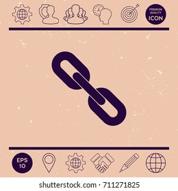 Link chain symbol icon