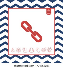 Link chain symbol icon