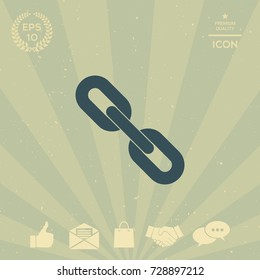 Link chain symbol icon