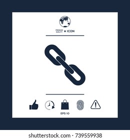 Link chain symbol icon