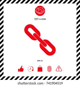 Link chain symbol icon