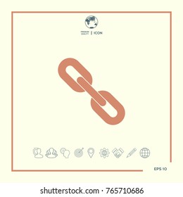 Link chain symbol icon
