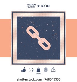 Link chain symbol icon