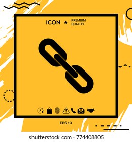 Link chain symbol icon