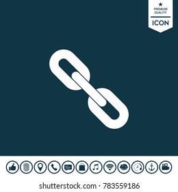 Link chain symbol icon