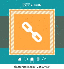 Link chain symbol icon
