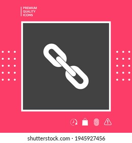 Link chain symbol icon. Elements for your design