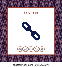 Link chain symbol icon. Elements for your design