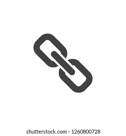 Link chain vector icon. filled flat sign for mobile concept and web design. hyperlink simple solid icon. Symbol, logo illustration. Pixel perfect vector graphics