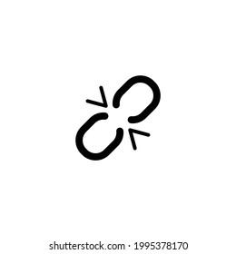Link Click Single Icon For Web,Mobile app, presentation , EPS 10 editable Stroke