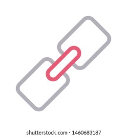 link colour line vector icon