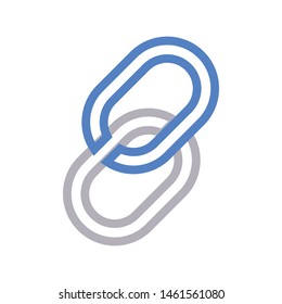 link colour line vector icon