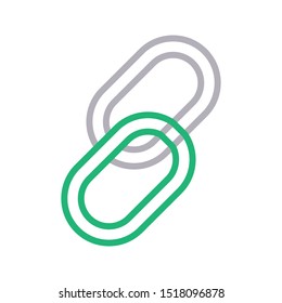 link colour line vector icon