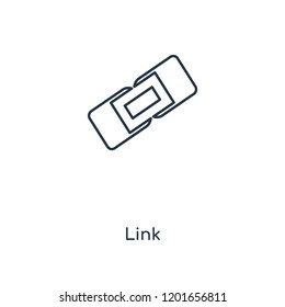 Link concept line icon. Linear Link concept outline symbol design. This simple element illustration can be used for web and mobile UI/UX.