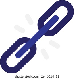Link Connection Network Icon Vector Flat Illustration