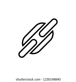 Link or Constrain Icon Vector.