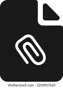 Link Document icon vector. File symbol. Flat design style eps 10