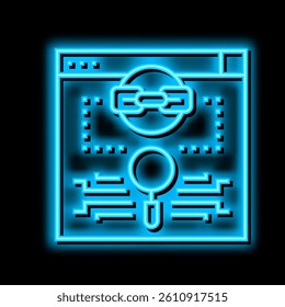 link estimation neon light sign vector. link estimation illustration