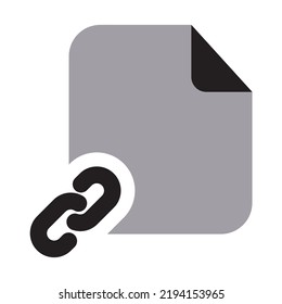 Link Files Icon Two Tone Solid