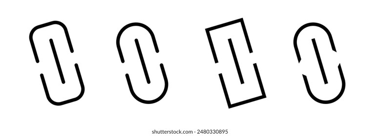  Link flat icon, Link icon. Hyperlink chain symbol. Chain Icon, link icon set isolated white background.