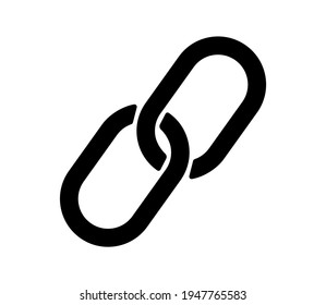 Link flat icon illustration- vector