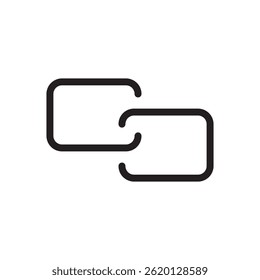 Link flat icon illustration- vector on white background, eps10