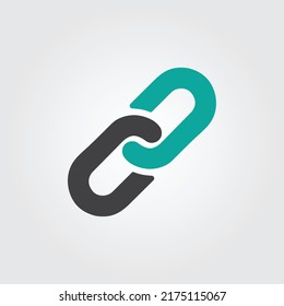 Link flat icon illustration- vector-design