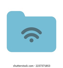 Link Folder Icon Solid Color