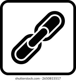 Link Glyph Vector Icon Design
