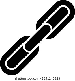 Link Glyph Vector Icon Design