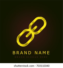 Link golden metallic logo