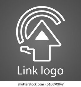 Link house logo. The cable and Wi-Fi Internet to the house