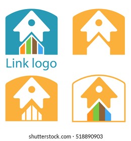 Link house logo. The cable and Wi-Fi Internet to the house