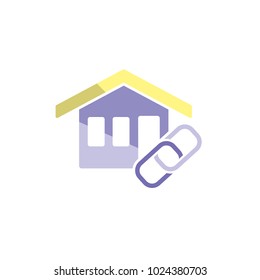 Link House Logo Icon Design