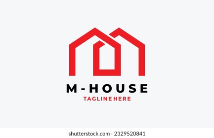 Link house style concept logo architecture building
