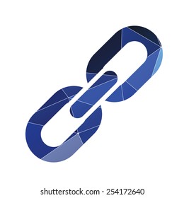 Link icon Abstract Triangle Geometrical background 