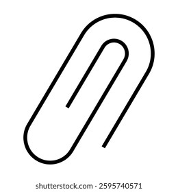 link icon, attached link file, internet web page URL, attachment , document, office paper clip icon symbol. paperclip vector